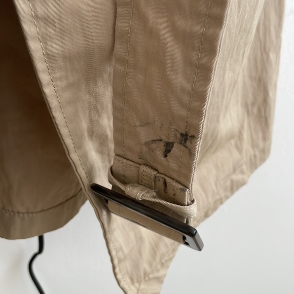 Size XS tan London Fog trench coat with tie belt - Picture 4 of 5